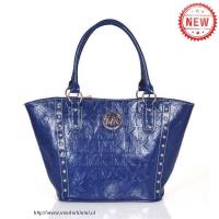 michael kors logo studded medium blauw bakken Teller Echte tw56y871